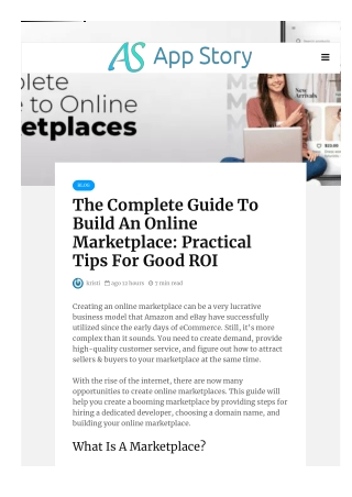 The Complete Guide To Build An Online Marketplace