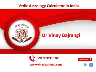 Vedic Astrology Calculator in India