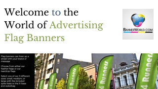 Advertise Your Business with Flag Banners of Banner World