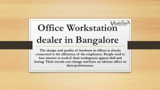 Office Workstation dealer in Bangalore