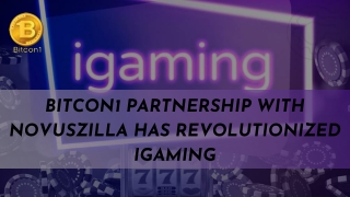 Bitcon1 Partnership With Novuszilla Has Revolutionized IGaming