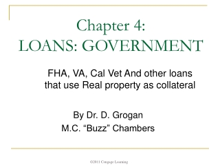 Chapter 4: LOANS: GOVERNMENT