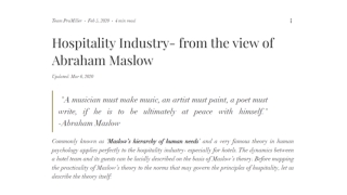 hospitality-industry-from-the-view-of-abraham-maslow