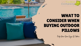 What to Consider When Buying Outdoor Pillows