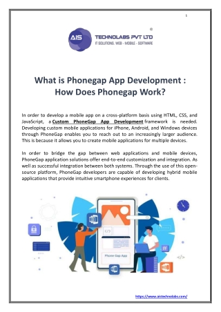 What is Phonegap App Development  How Does Phonegap Work ?