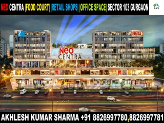 850 Sq.ft Office Space @ 82 Lac All inc. Neo Centra New Booking Sector 103 Gurga