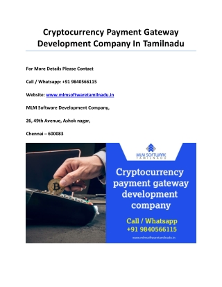 Cryptocurrency Payment Gateway Development Company