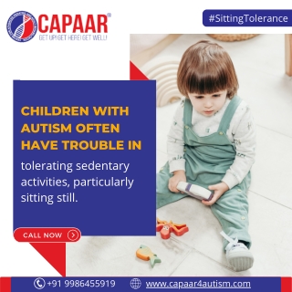 Sitting Tolerance for autism | Best Autism Treatment in Bangalore | CAPAAR