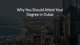Attest your Degree on Dubai