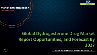 Dydrogesterone Drug Market will reach at a CAGR of  3.6% from 2021 to 2027