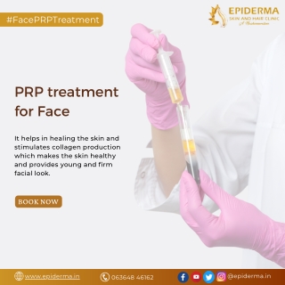 PRP Skin Rejuvenation treatment for Face | Best Skin Clinic in Jayanagar