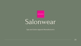 Salonwear's Collection of Spa and Salon Apparels