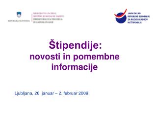 Štipendije: novosti in pomembne informacije