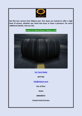 Car Tyres Dubai
