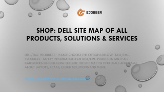 Shop Dell Site Map of All Products, Solutions and Services