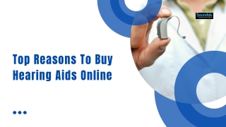 Top Reasons To Buy Hearing Aids Online