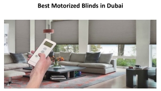 Motorized Blinds-bestblindsdubai