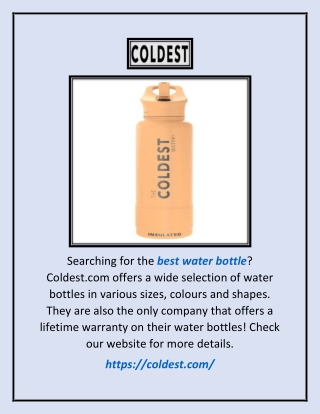 Best Water Bottle | Coldest.com