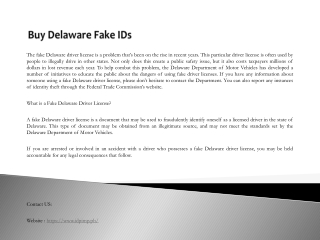 Buy Delaware Fake IDs