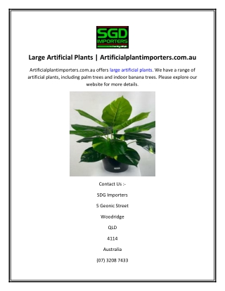 Large Artificial Plants  Artificialplantimporters.com.au
