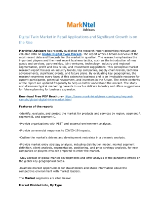 Digital Twin Market Size, Share, Trends and Analysis Report by 2022-27