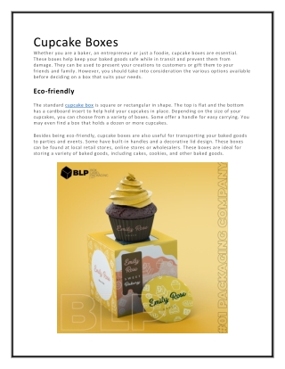 Cupcake Boxes