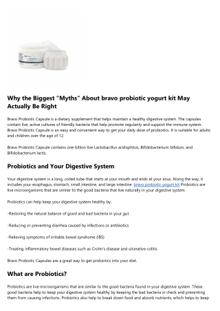 A Step-by-Step Guide to bravo probiotic reviews