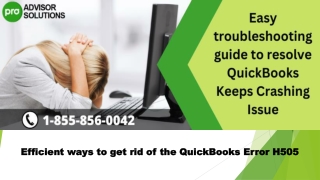 The Most useful Methods to Resolve QuickBooks Error H505