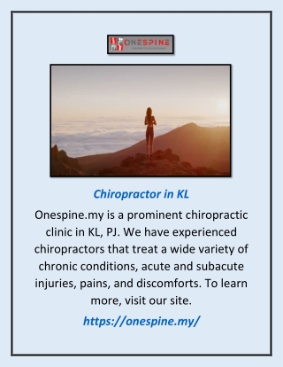 Chiropractor in Kl | Onespine.my