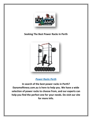Seeking The Best Power Racks In Perth