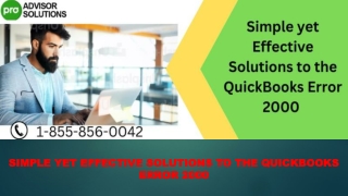 Fix errors when you move from QuickBooks Error 2000
