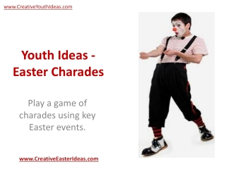 Youth Ideas - Easter Charades