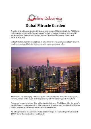 Dubai Miracle Garden