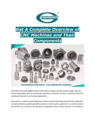 The Importance of Having Accurate Electric Generator Parts