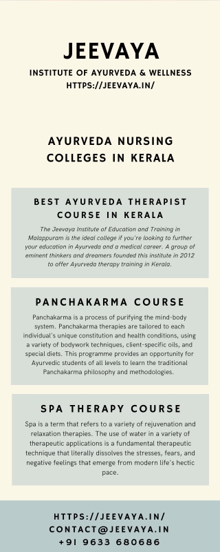 Jeevaya institute of education and training kerala