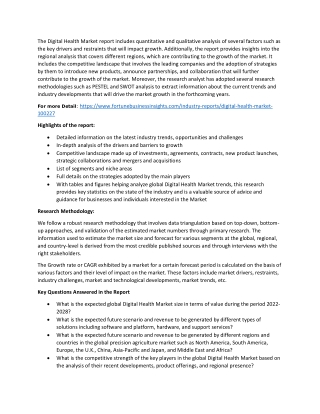 Digital Health Market Growth, Trend, Share and Size