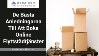 Boka Flyttstädning Online
