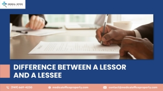 Difference Between A Lessor And A Lessee