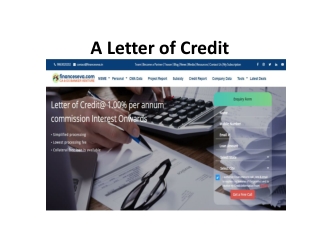 A Letter of Credit