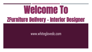 Designer Furniture Delivery Company