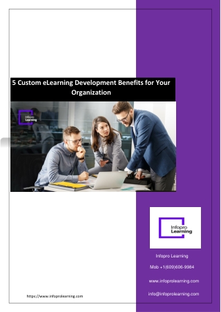5 Custom eLearning Development Benefits for Your Organization
