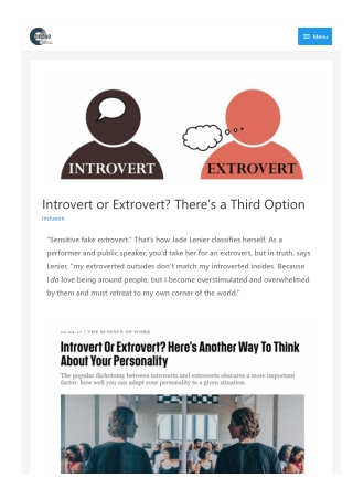 Introvert or Extrovert? There’s a Third Option