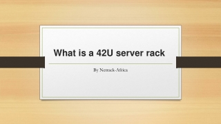 What is a 42U server rack