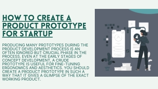 How to Create a Product Prototype for Startup