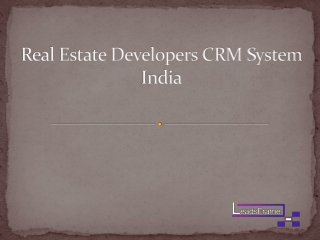 Real Estate Developers CRM System India