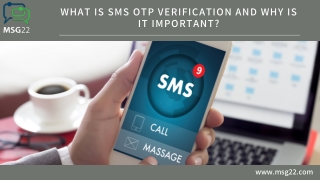 What Is SMS OTP Verification And Why Is It Important
