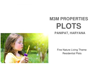 M3M Plots Panipat, Haryana, E Brochure _ Upcoming Residential Plots