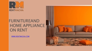 Furniture and Home Appliance on Rent