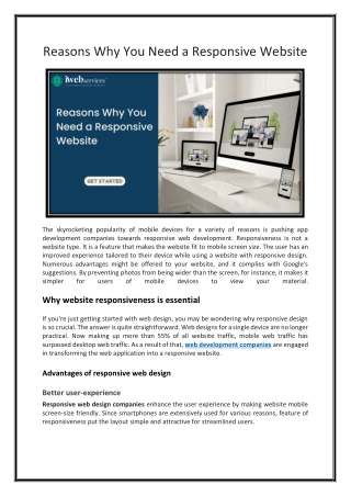 Reasons Why You Need a Responsive Website - iWebServices