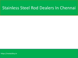 Stainless Steel Pipe Dealers In Chennai